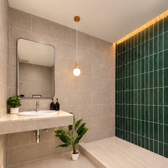 bathroom of The Trio Garden