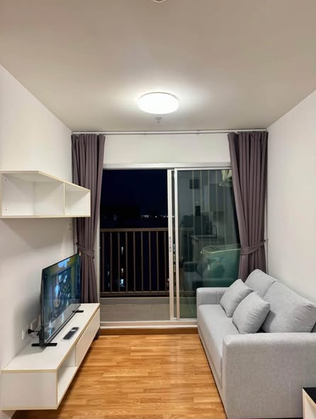 living room and bedroom of The Trust Condo Ngamwongwan