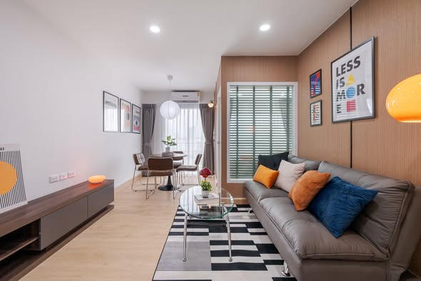 living room of The Viva Condo Sathon-Taksin