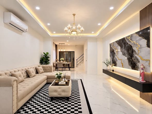 living room of Town Avenue Srinagarin
