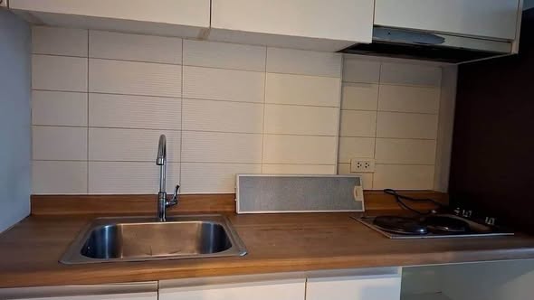 bathroom and kitchen of U Delight @ Huai Khwang Station