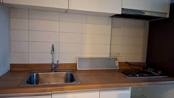 bathroom and kitchen of U Delight @ Huai Khwang Station