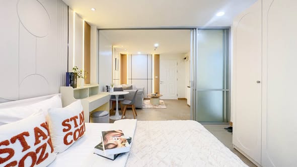 bedroom of U Delight @ Huai Khwang Station