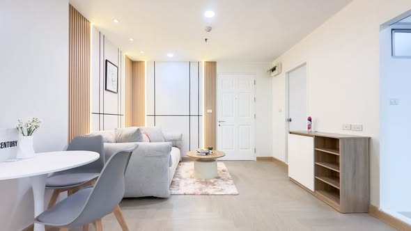 living room and room interior of U Delight @ Huai Khwang Station