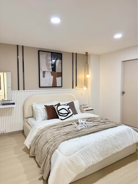 bedroom of V Condo Salaya