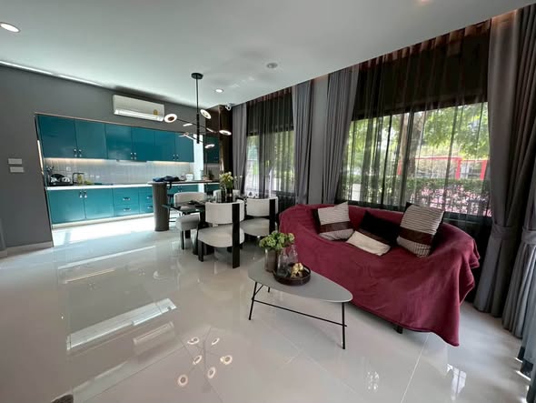 living room and bedroom of Verve Saimai-Phaholyothin (เวิร์ฟ สายไหม-พหลโยธิน)