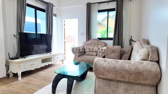 living room and bedroom of Villa Royale – 3 Bedrooms Private Pool Villa