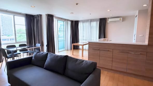 bedroom and living room of Villa Sikhara