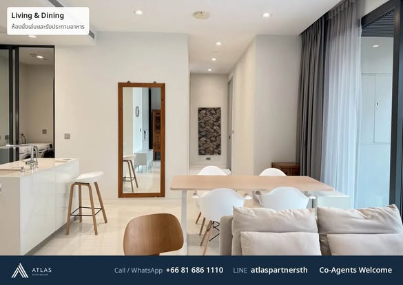 living room and room interior of VITTORIO Sukhumvit 39 วิตโตริโอ สุขุมวิท 39