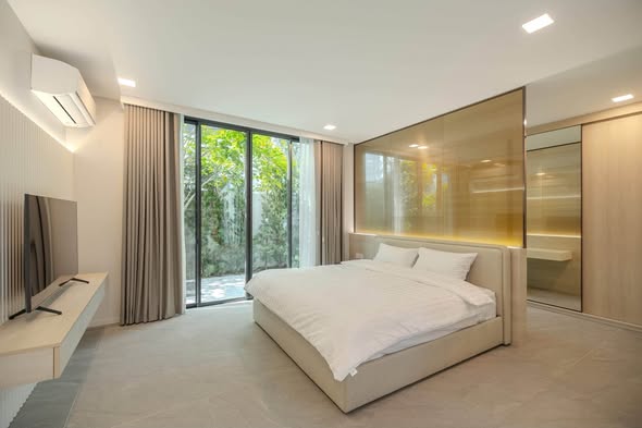 bedroom and room interior of VIVE กรุงเทพกรีฑา