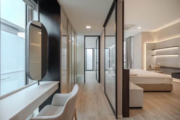 bedroom and room interior of VIVE กรุงเทพกรีฑา
