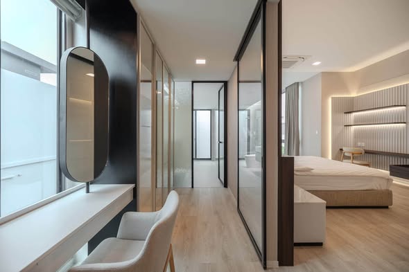 bedroom and room interior of VIVE กรุงเทพกรีฑา