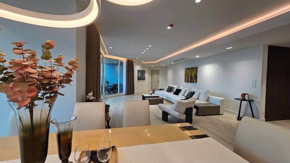 living room of Watermark Chao Phraya