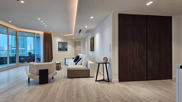 living room and room interior of Watermark Chao Phraya