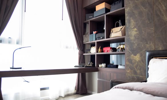 bedroom of Whizdom Essence Sukhumvit วิสซ์ดอม เอสเซ้นส์ สุขุมวิท